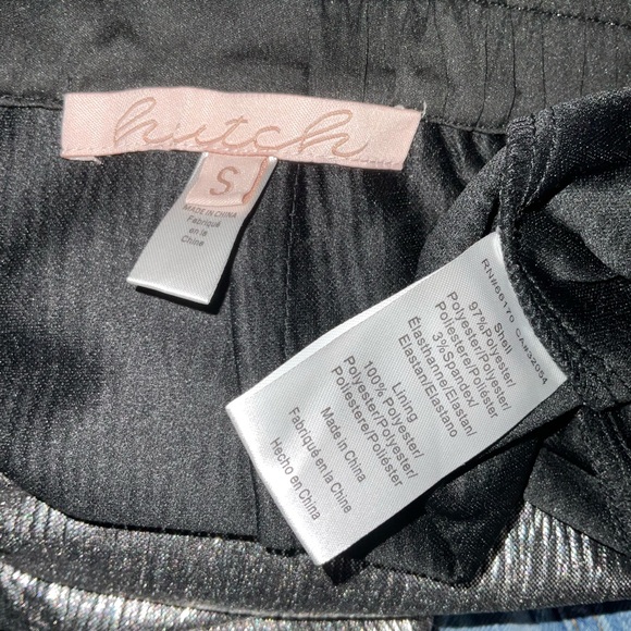 Anthropologie Hutch Shimmering Silver Women's Trousers - Picture 6 of 8